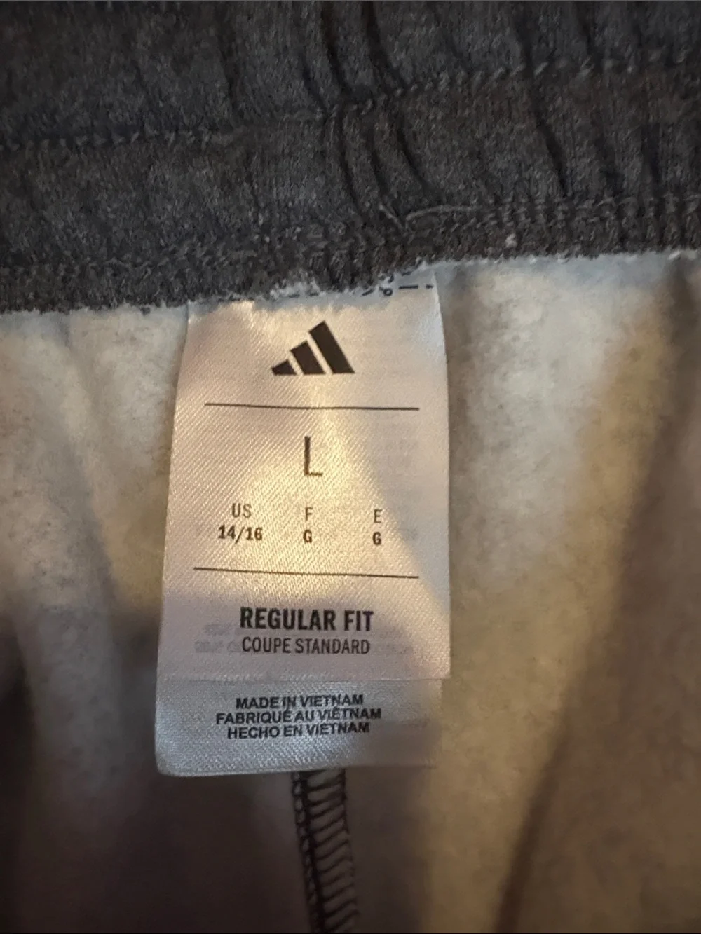 adidas Kids Dark Gray Athletic Joggers